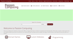 Desktop Screenshot of passioncomputing.com.au