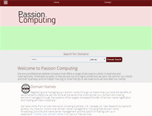 Tablet Screenshot of passioncomputing.com.au